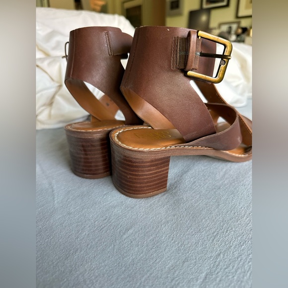 Franco Sarto Brown Leather Sandals US 9 - LIKE NEW - Picture 4 of 6
